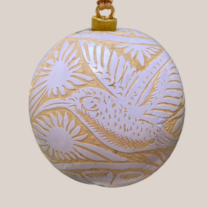 Set of 6 Natural Spheres | Hand Carved Gourd | Various colors