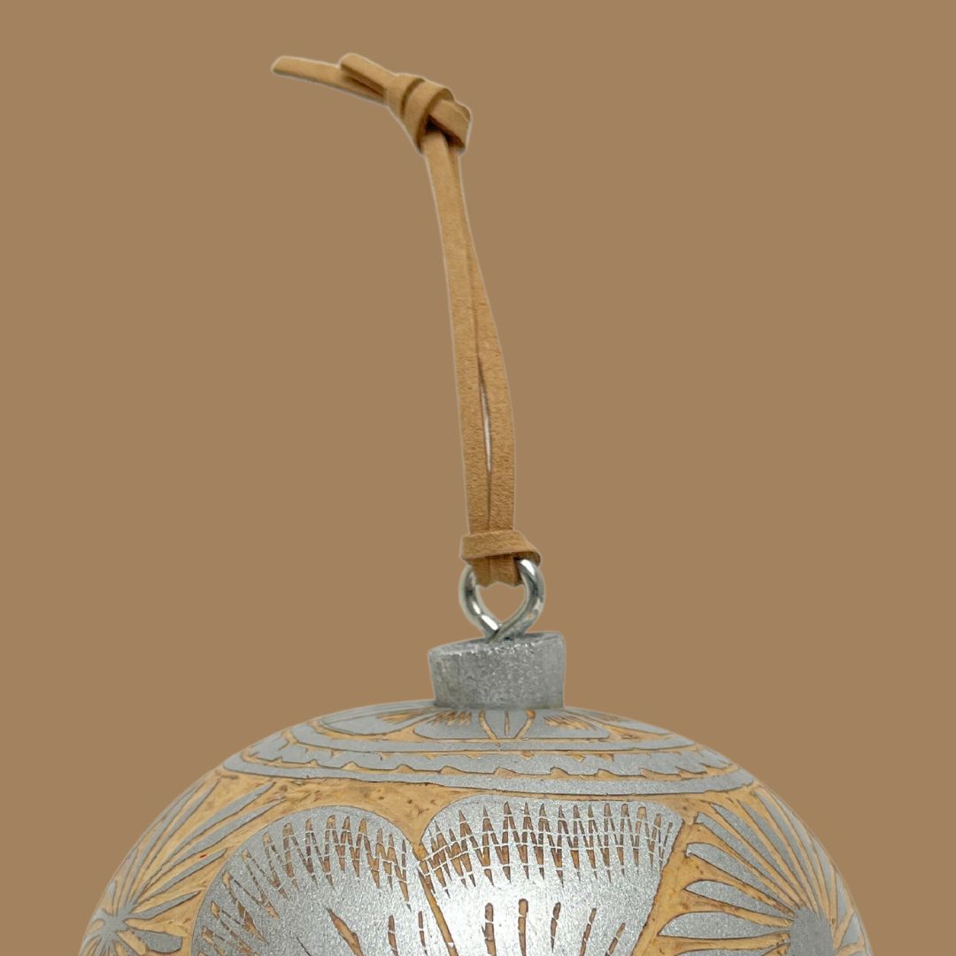 Set de Esferas Naturales Medianas / Gris Plata