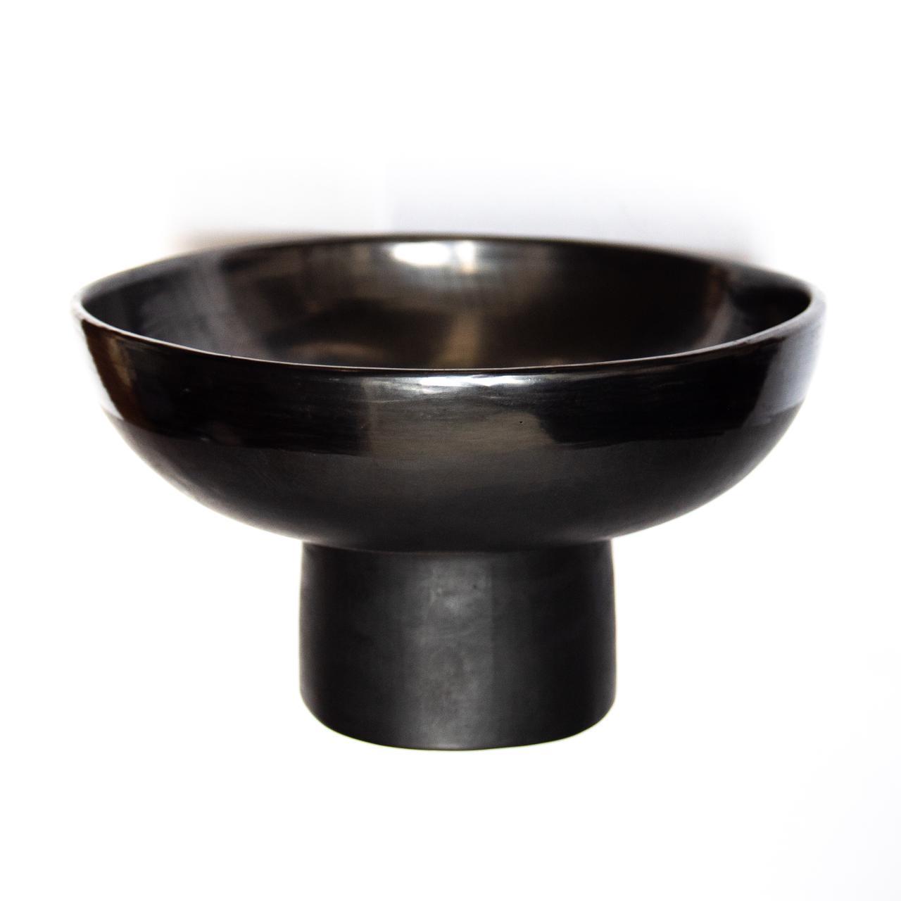 Bowl with Pedestal | Black Mud