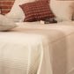 Claudia | Handmade Bedspread | Striped Khaki