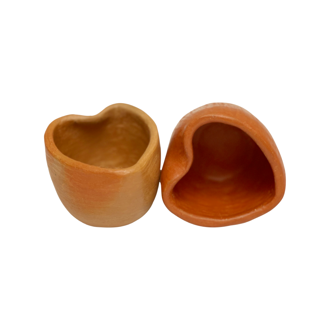 2 Heart Mezcal Glasses | Artisanal ceramics