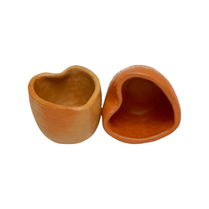 2 Heart Mezcal Glasses | Artisanal ceramics